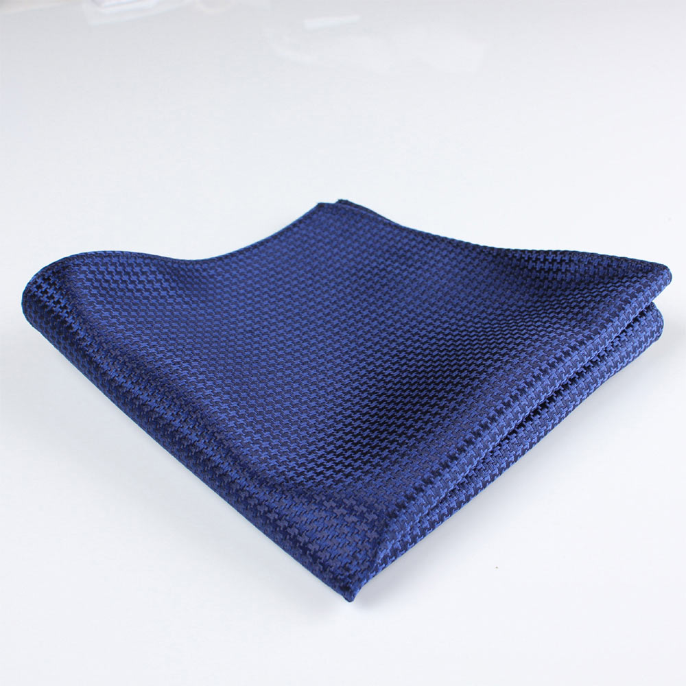 VCF-09 منديل جيب باستخدام قماش VANNERS، بنقشة Houndstooth، أزرق كحلي[مستلزمات رسمية] Yamamoto(EXCY)