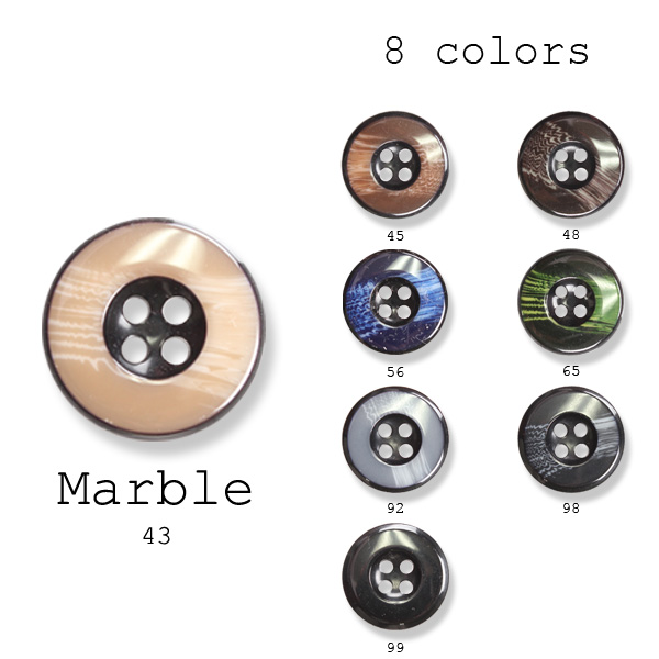 マーブル أزرار بوليستر للبدلات والجاكيتات [أوتلت] Koutoku Button