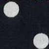 Large Polka Dot - Navy Blue × White