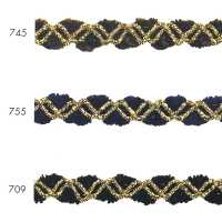 113-1477 ضفيرة شينيه لاميه، تقريباً 10 مم[Ribbons, Tapes, And Cords] DARIN صور إضافية