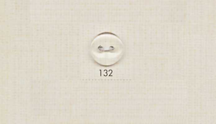 132 DAIYA BUTTONS زر شفاف من البوليستر بفتحتين