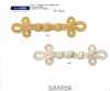 171-550 زر صيني معدني IRIS تقريبًا 40mm طولًا × 130mm عرضًا