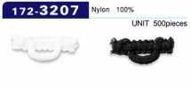 172-3207 عروة زر من نايلون صوفي، أفقية، 22mm (500 قطعة)