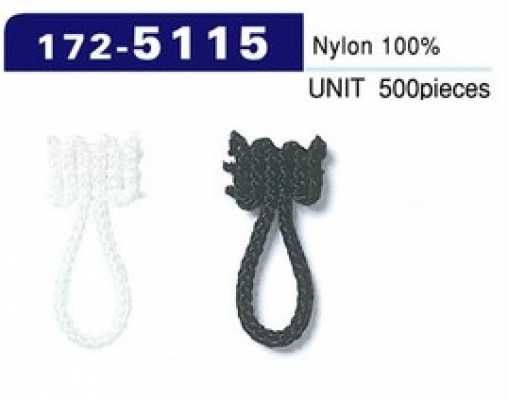172-5115 حلقة زر، من نوع الحبل المجدول، الطول الإجمالي 23 mm (عبوة 500)