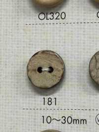 181 زر من الخشب الطبيعي ذو فتحتين[أزرار] DAIYA BUTTON صور إضافية