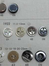 1922 DAIYA BUTTONS زر بوليستر غير منتظم بأربعة ثقوب بنمط الصدفة[أزرار] DAIYA BUTTON صور إضافية