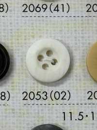 2053 زر من راتنج البوليستر بأربع ثقوب وحافة[أزرار] DAIYA BUTTON صور إضافية