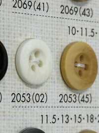 2053 زر من راتنج البوليستر بأربع ثقوب وحافة[أزرار] DAIYA BUTTON صور إضافية