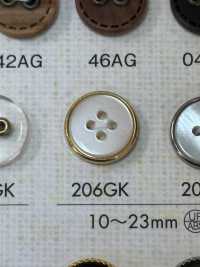 206GK زر بلاستيكي بسيط بأربع فتحات[أزرار] DAIYA BUTTON صور إضافية