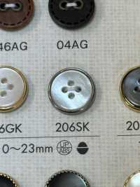 206SK زر بلاستيكي بسيط بأربعة ثقوب[أزرار] DAIYA BUTTON صور إضافية