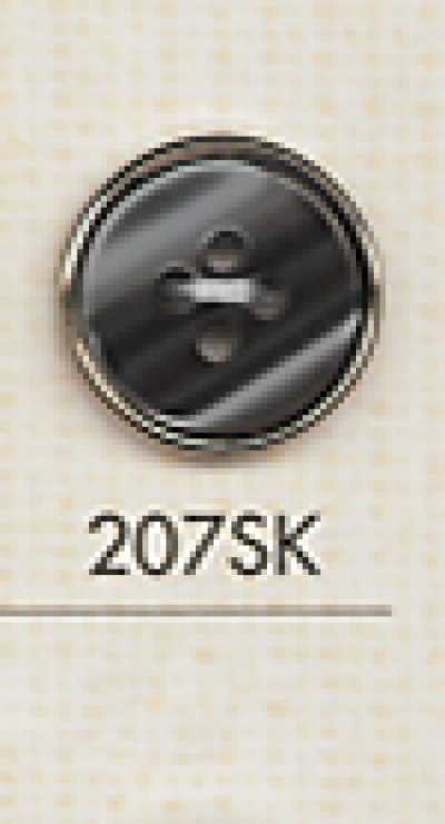 207SK زر بلاستيكي بسيط ذو 4 ثقوب للقمصان