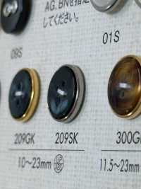 209SK زر بلاستيكي بسيط بأربعة ثقوب للقمصان[أزرار] DAIYA BUTTON صور إضافية
