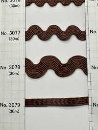 3078 جديلة بوليستر متعرجة (حوالي 15 مم)[الأشرطة، والأشرطة القماشية، والحبال] ROSE BRAND (Marushin) صور إضافية