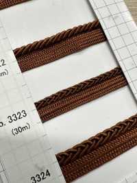 3323 شريط حافة مضفر من البوليستر (تقريبًا 7 mm)[الأشرطة، والأشرطة القماشية، والحبال] ROSE BRAND (Marushin) صور إضافية