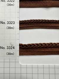 3324 شريط حافة مضفور من البوليستر (حوالي 10 مم)[الأشرطة، والأشرطة القماشية، والحبال] ROSE BRAND (Marushin) صور إضافية