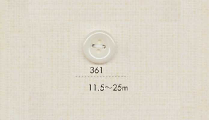 361 DAIYA BUTTONS زر بوليستر بأربعة ثقوب