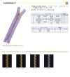 3MNPOR سحاب EVERBRIGHT® مقاس 3 فضي نيكل مفتوح