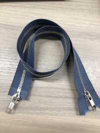 3SGWPMR EXCELLA® سحاب مقاس 3 نيكل ذو اتجاهين بفاصل مزدوج YKK صور إضافية