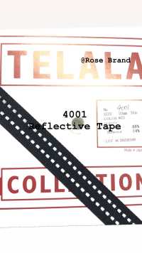 4001 شريط عاكس (تقريبًا 19 mm)[الأشرطة، والأشرطة القماشية، والحبال] ROSE BRAND (Marushin) صور إضافية