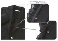 472-3110 حلقة زر، نوع حبل مجدول، أفقي، 25 مم (10 قطع)[Button Loop / Frog Button] DARIN صور إضافية