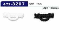 472-3207 عروة زر، من نوع النايلون الموبر، أفقي، 22 mm (10 قطع)