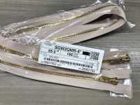 5SGWQMR سحاب EXCELLA® مقاس 5 ذهبي (ذهب حقيقي) ثنائي الاتجاه بفاصل مزدوج[Zipper] YKK صور إضافية