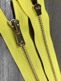 5SGYQC سحاب EXCELLA® مقاس 5 ذهبي (ذهب حقيقي) أحادي ذو طرف مغلق YKK صور إضافية