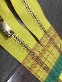 5SGYQC سحاب EXCELLA® مقاس 5 ذهبي (ذهب حقيقي) أحادي ذو طرف مغلق YKK صور إضافية