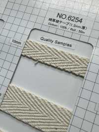 6254 شريط تويل قطني سميك (سماكة 1.7 مم)[الأشرطة، والأشرطة القماشية، والحبال] ROSE BRAND (Marushin) صور إضافية