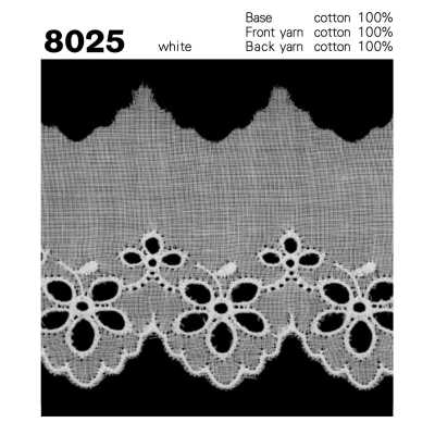 8025 دانتيل قطني ضيق