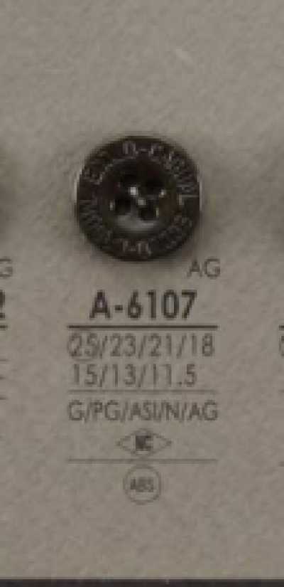 A6107 زر ABS من الراتنج، 4 فتحات، بتشطيب مطفي ولامع