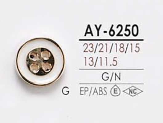 AY6250 زر قابل للتلوين بأربع ثقوب