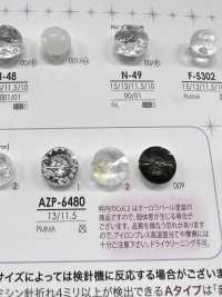 AZP6480 زر لؤلؤي بقطع ألماسي Aurora[Buttons] IRIS صور إضافية