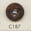 C187 زر خشبي طبيعي بأربع فتحات