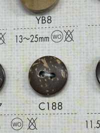C188 زر خشبي طبيعي بأربع فتحات[أزرار] DAIYA BUTTON صور إضافية