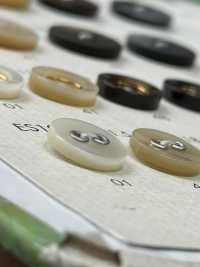 ES107S DAIYA BUTTONS زر بوليستر زخرفي ذو فتحتين بنمط الصدفة[أزرار] DAIYA BUTTON صور إضافية