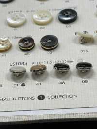ES108S زر بوليستر أنيق يشبه الصدف للقمصان والبلوزات[Buttons] DAIYA BUTTON صور إضافية