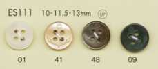ES111 DAIYA BUTTONS زر بوليستر بمظهر الصدف بنمط المرساة