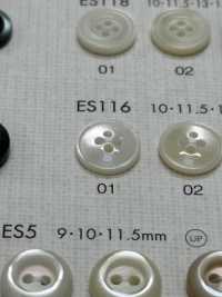 ES116 DAIYA BUTTONS زر بوليستر على طراز الصدف[أزرار] DAIYA BUTTON صور إضافية