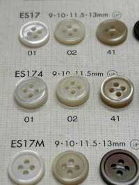 ES174 DAIYA BUTTONS زر بوليستر بمظهر الصدف[أزرار] DAIYA BUTTON صور إضافية