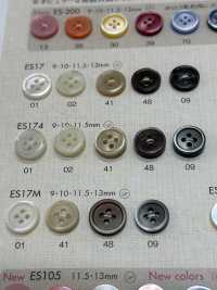 ES174 DAIYA BUTTONS زر بوليستر بمظهر الصدف[أزرار] DAIYA BUTTON صور إضافية