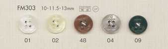 FM303 DAIYA BUTTONS زر بوليستر بشكل الصدف