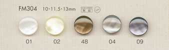 FM304 DAIYA BUTTONS زر بوليستر بنمط الصدف