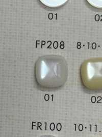 FP208 DAIYA BUTTONS زر بوليستر بمظهر الصدف (مربع)[أزرار] DAIYA BUTTON صور إضافية