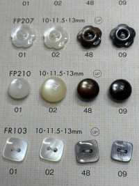 FP210 DAIYA BUTTONS زر بوليستر بمظهر الصدف (نصف قبة)[أزرار] DAIYA BUTTON صور إضافية