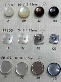 FR103 DAIYA BUTTONS زر بوليستر بطراز الصدفة (مربع)[أزرار] DAIYA BUTTON صور إضافية
