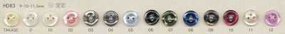 HD83 DAIYA BUTTONS سلسلة HYPER DURABLE المقاومة للصدمات أزرار بوليستر بنمط الصدفة