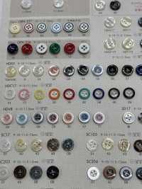HDC17 أزرار DAIYA المقاومة للصدمات، سلسلة HYPER DURABLE، بمظهر الصدف من البوليستر DAIYA BUTTON صور إضافية