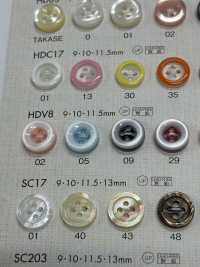 HDV8 DAIYA BUTTONS سلسلة HYPER DURABLE المقاومة للصدمات أزرار بوليستر شبيهة بالصدف DAIYA BUTTON صور إضافية