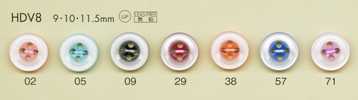 HDV8 DAIYA BUTTONS سلسلة HYPER DURABLE المقاومة للصدمات أزرار بوليستر شبيهة بالصدف